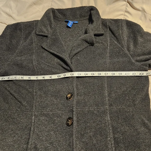 Karen Scott Charcoal Blazer XL - Picture 3 of 5